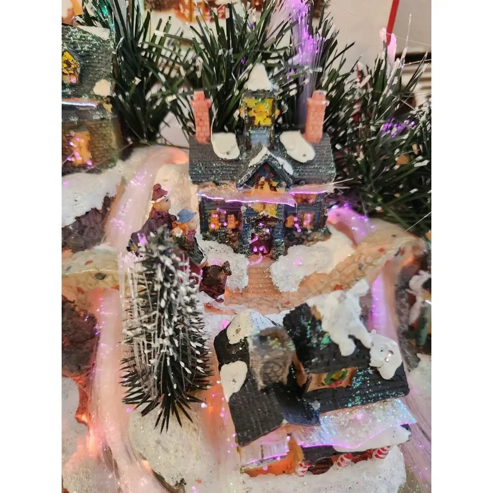2006 Fiber Optic Christmas Village From Target Tested Works With Box